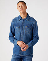 Wrangler 27MW 1year Męska Koszula Jeansowa Jeans W5MSLW924 112130248